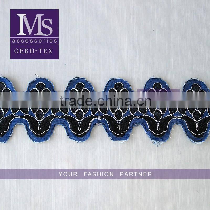 Classic design natural soft cotton kintted garment trimming