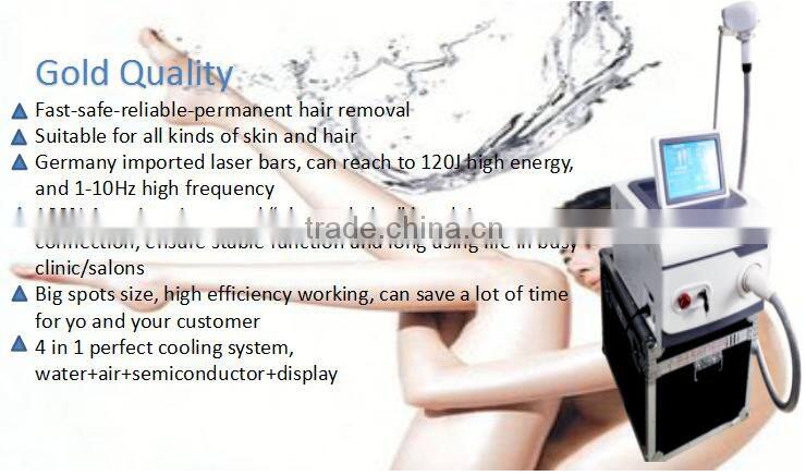 Permanent all body unwanted Hair Remover 808nm diode laser portable equipment