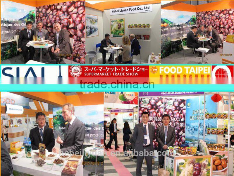 new crop organic snack foods roasted chestnuts in hot sale