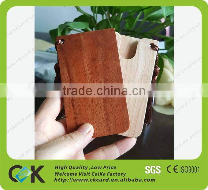 custom fancy sandalwood business card with card holder