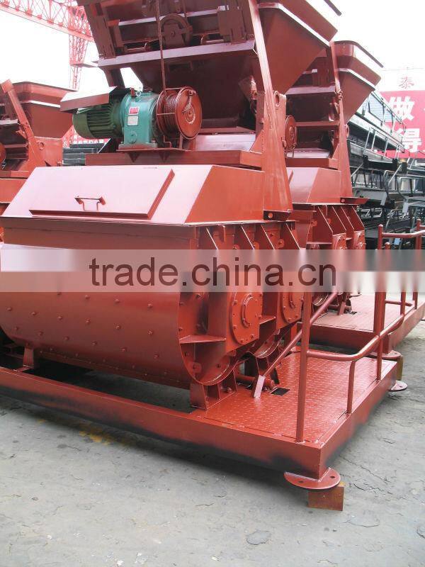 Double horizontal shaft compulsory JS500 concrete mixer (skype:mayjoy46)