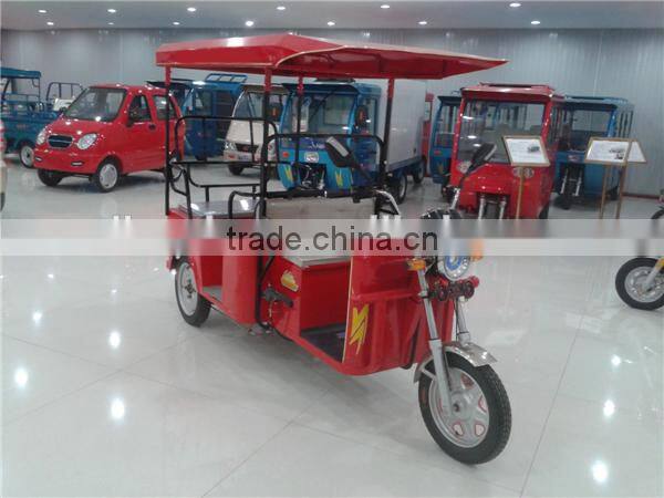 650W electric taxi tricycle rickshaw for 4 people cargo trike