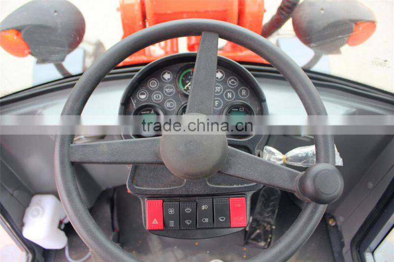 Everun Telescopic Wheel Loader ER1500 with Pallet Forks,Snow bucket