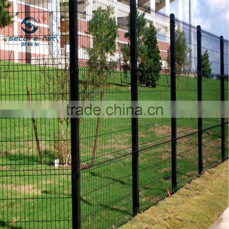 pvc coated garden fencing 3D curved fence factory directing supply