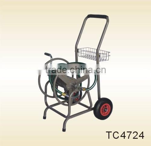 Garden hose reel cart