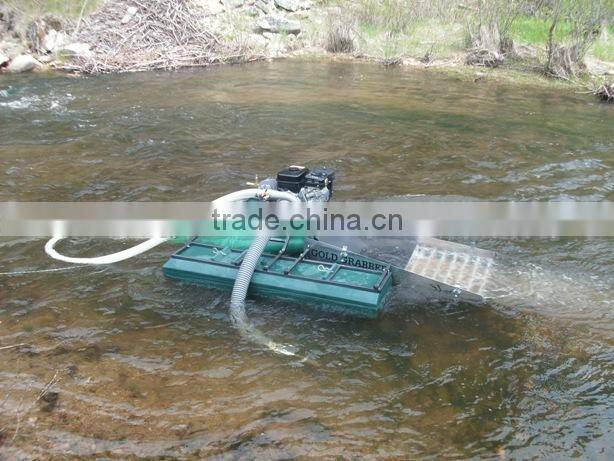 Small Gold Panning Boat In River