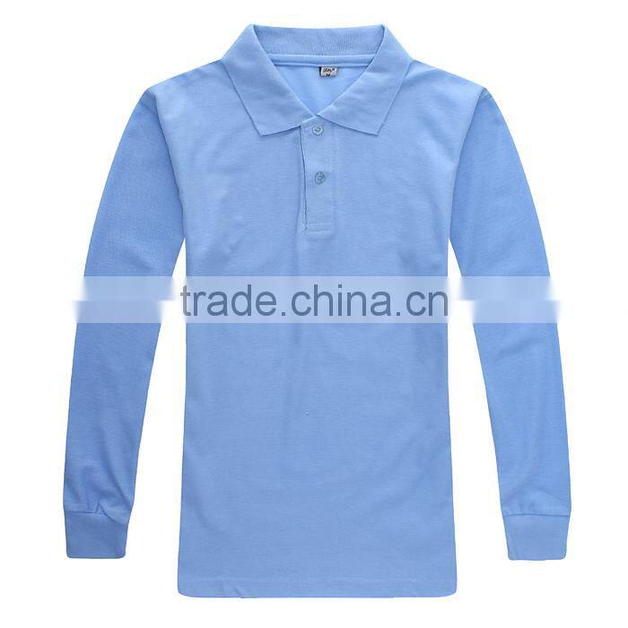 Pique lapel sublimation skin tight dry fit mens long sleeve t shirt wholesale china