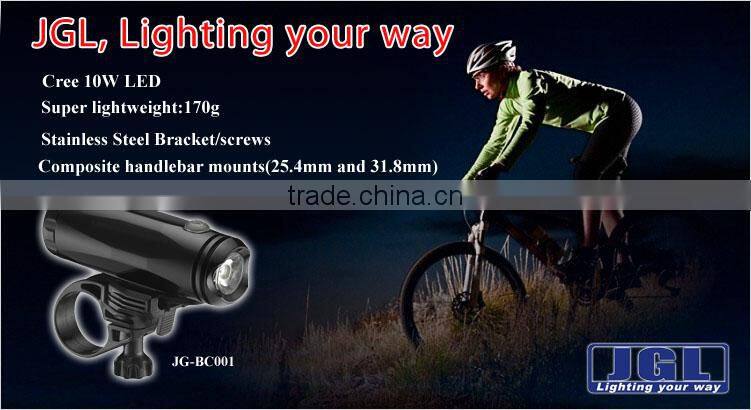 5JG-BC001 usb bike light easy installation 10w led bike front light