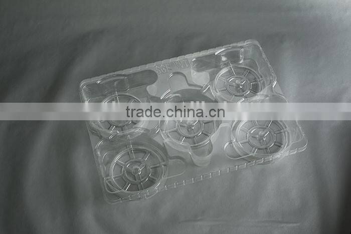 Black plastic tray for hardware packing