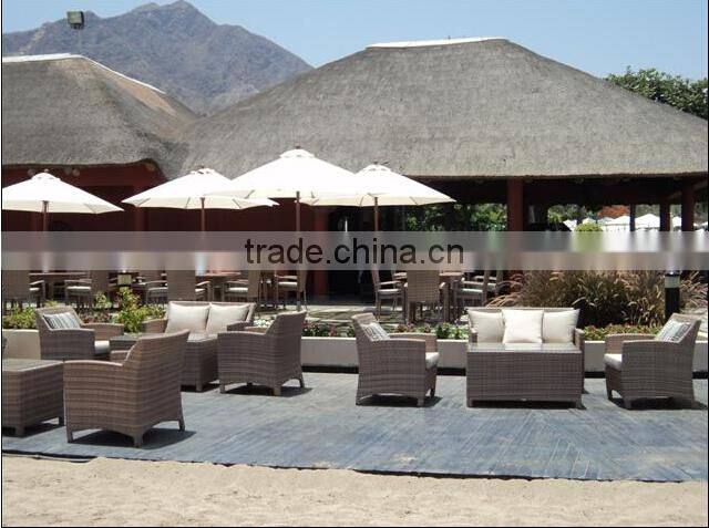 GS-9028 rattan sofa set PE wicker outdoor furniture
