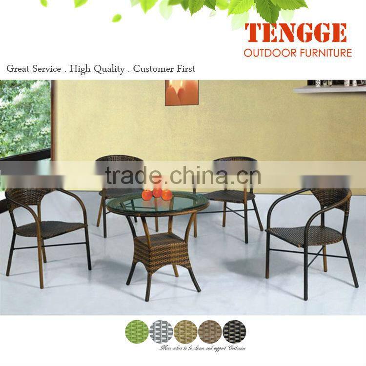 outdoor divan rattan round table and chairs