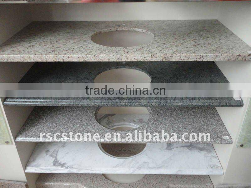 Yellow granite kitchen countertop