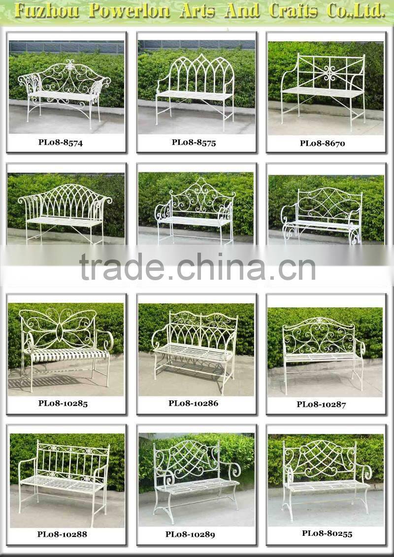 Vintage outdoor wrought iron clean bench PL08-8671