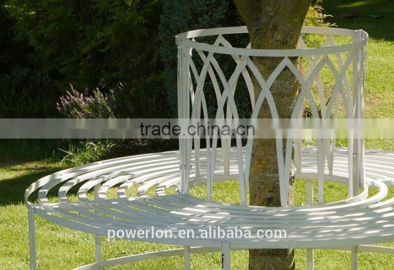 Gothic round iron tree bench