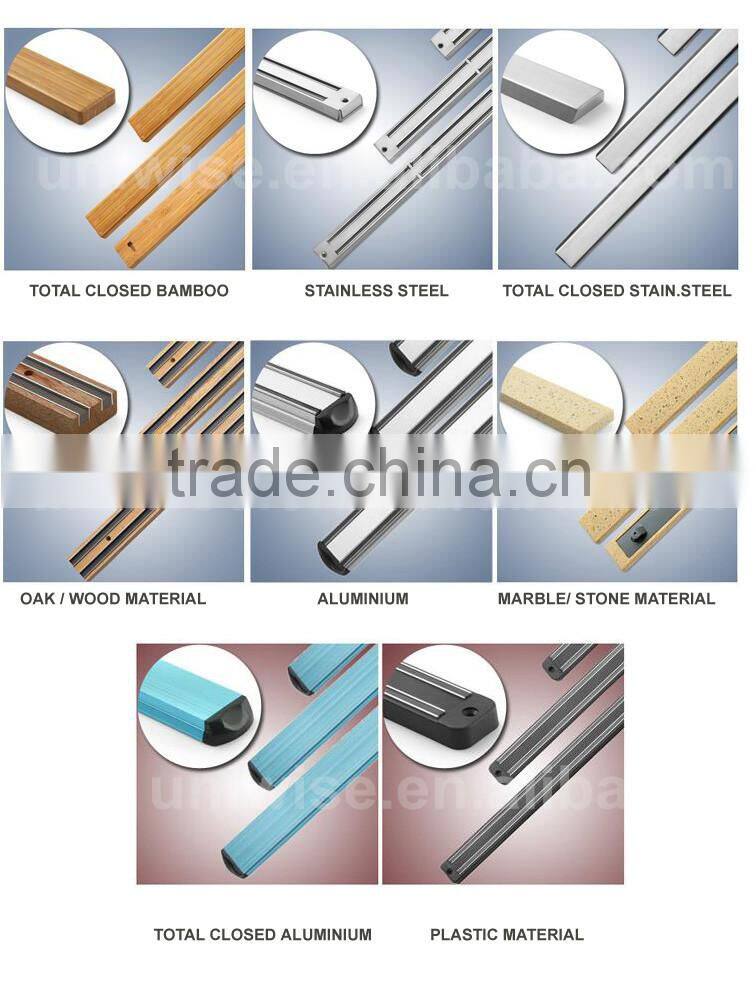 Magnetic Knife Holder in aluminium/wood/bamboo/stainless steel/plastic, Magnetic Knife rack