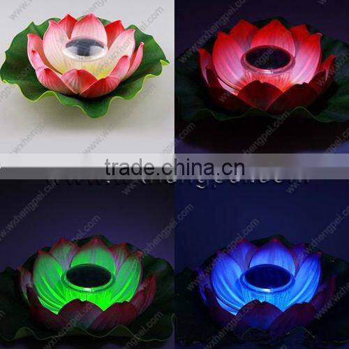 novel solar lotus lamp