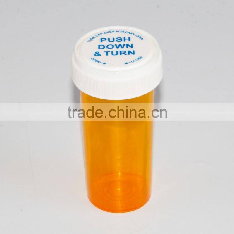 child resistant cap vial