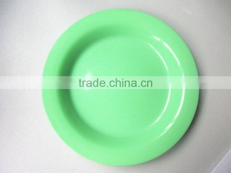 BPA free round salad bowl christmas lastic plate