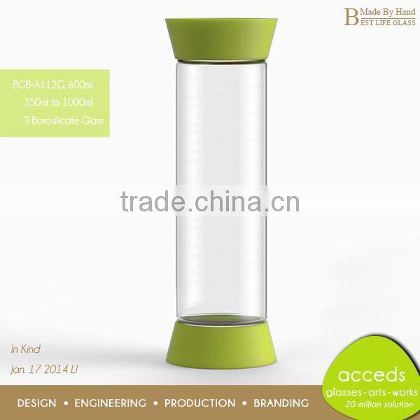 Pyrex Cheap Heat Resistant Sport Bottle / Glass Bottle