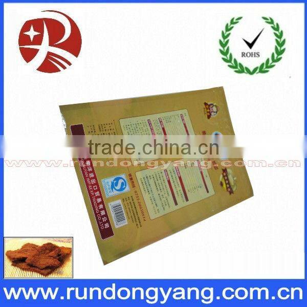 Aseptic dried food packaging bag with top quality