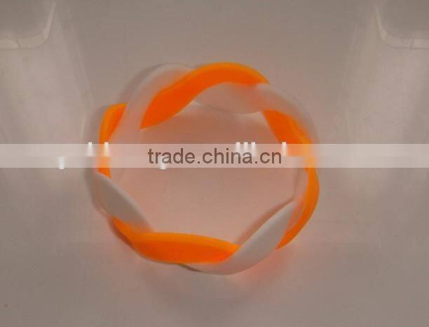 promotional gift for children and adult silicone braid bracelet