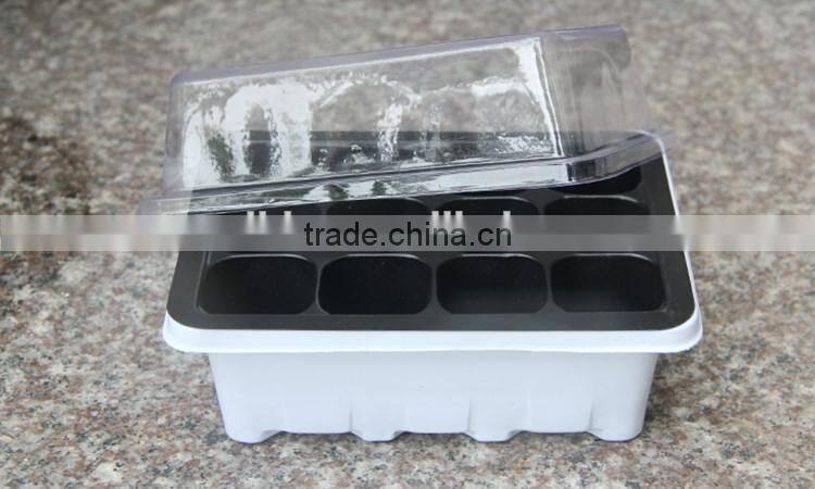 custom vacuum forming seedling tray with clear lid for veggies