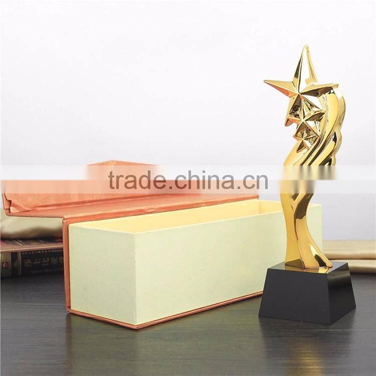 Custom design replica grammy metal award crystal base trophy