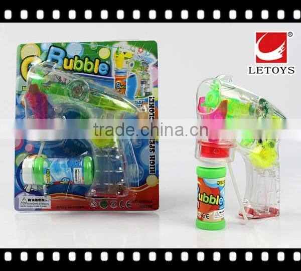 factory supply musical eco-freindly flashing bubble gun with 4 lights