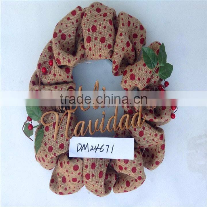christmas wall hanging decorations decorative burlap christmas wreath for christmas market