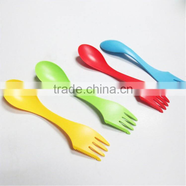Useful functional plastic fork and spoon set/plastic spoon and fork