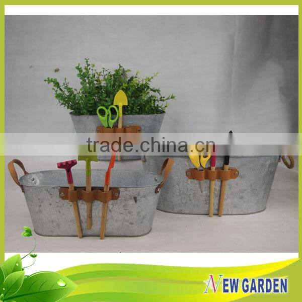 Latest design custom outdoor metal planters waterproof large flower pot