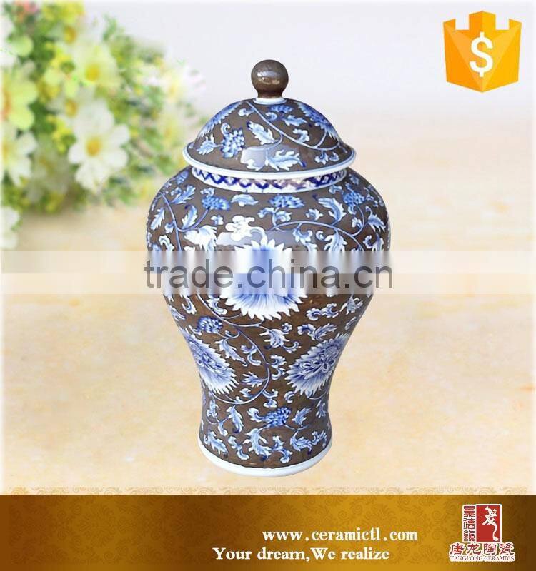 Customize ginger pots home goods white ceramic storage jar