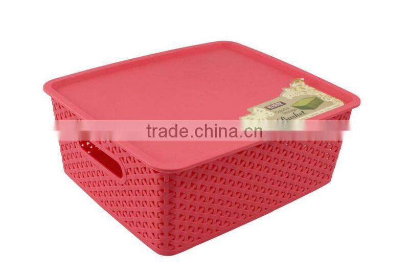 PLASTIC STORAGE BOX/PLASTIC WOVEN BASKET/PP STORAGE BOX