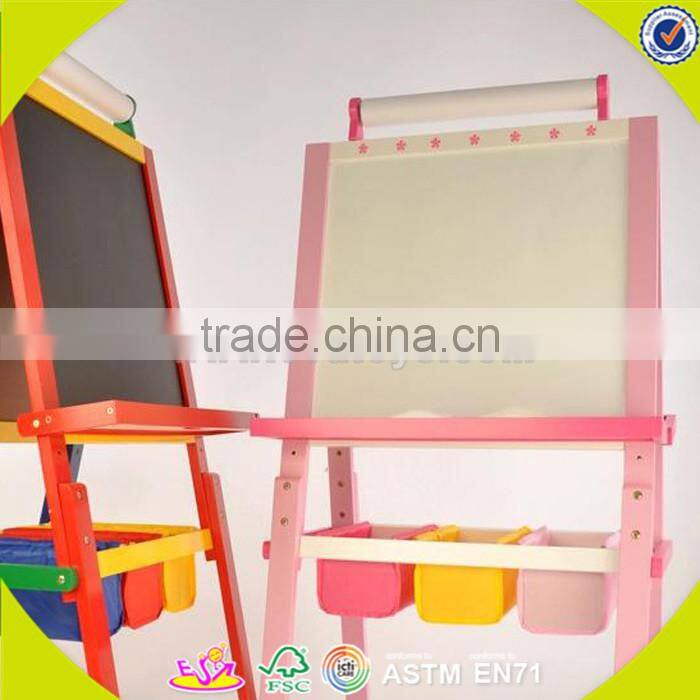 wholesale top sale wooden easel toys ,Cheap baby wooden easel toys, best quality children wooden kids easel toys W12B049B