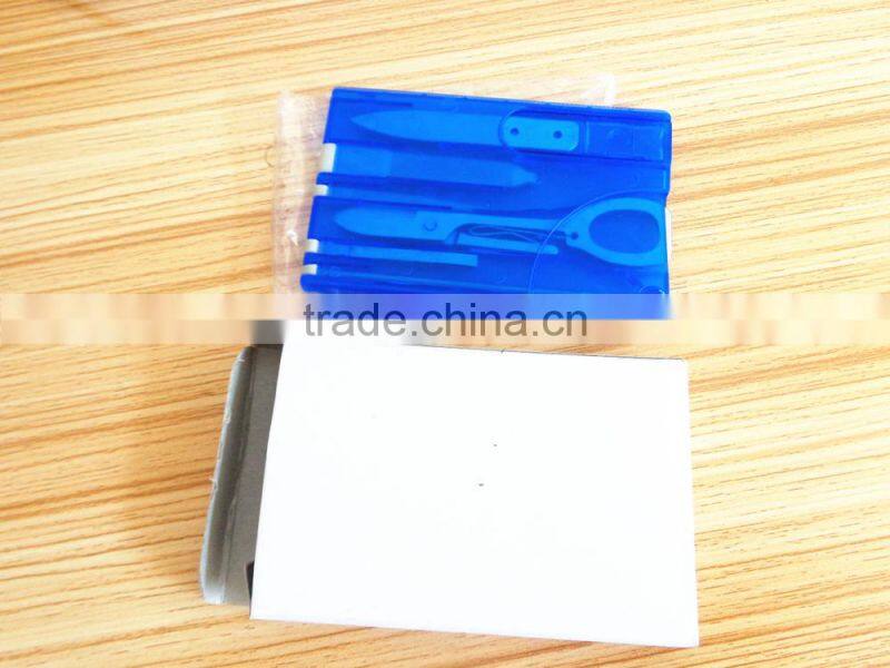 Promotional gift Multifunction tools card , Credit card tool set 7 in 1