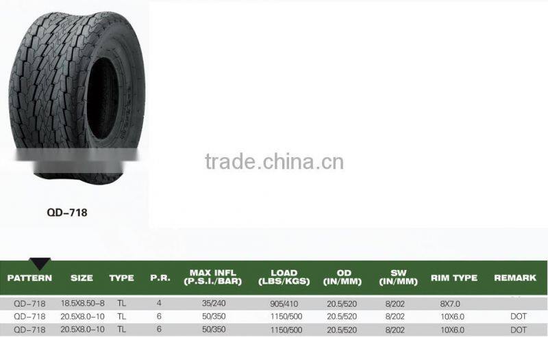 18.5*8.0-8 tires and tyre