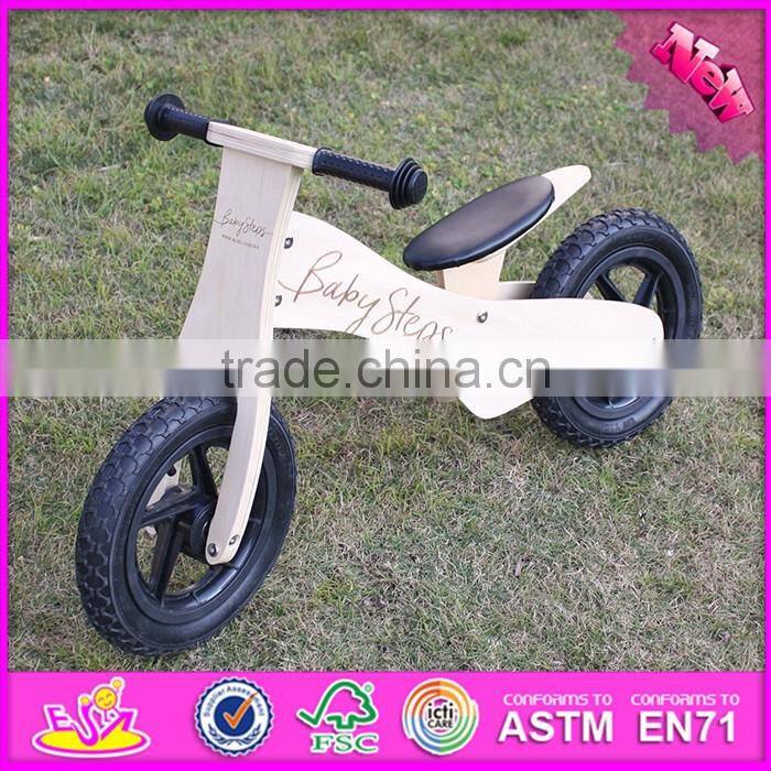 2016 new design log color wooden balance bike for toddlers W16C155