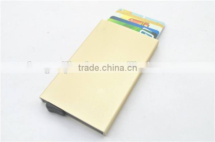Slim Aluminum Credit Card Holder Metal RFID Protector Wallet