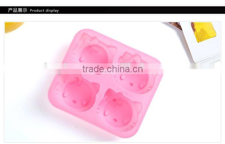 Pink silicone cake molds baking tools