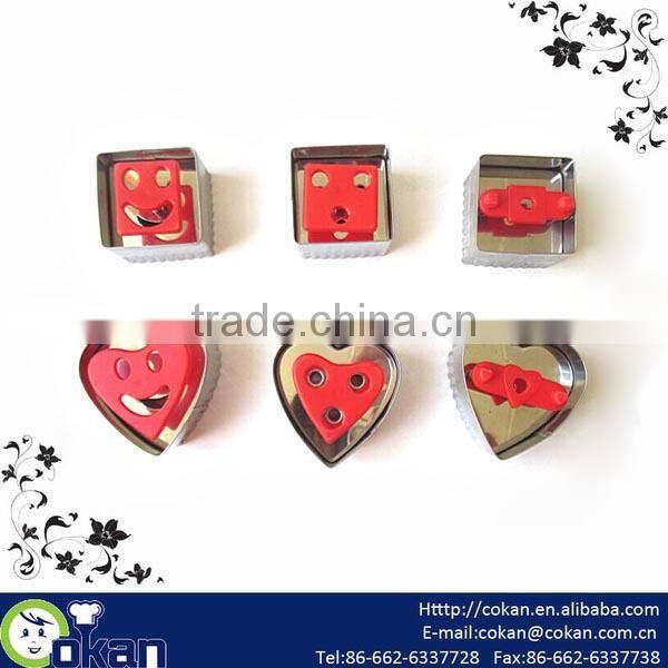 Different shape bulk stainless steel and plastic cookie cutter