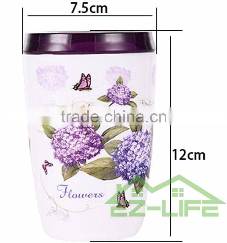 2017 Best 2 pcs beautiful flower morden bathroom accessories set