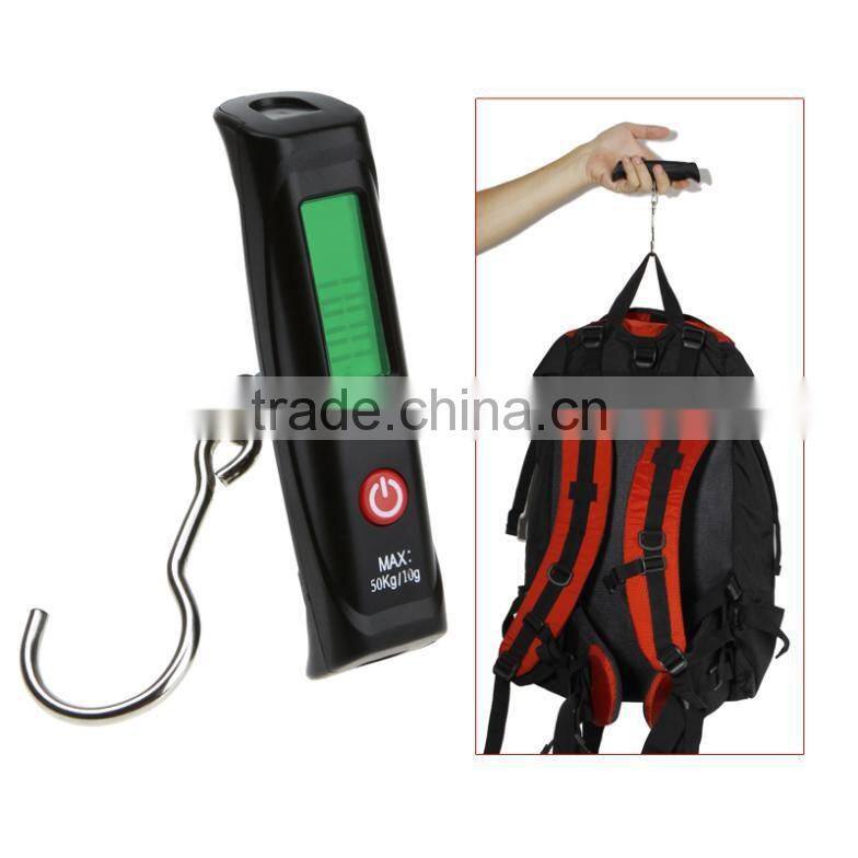 2016 new arrival 50kg/10g Digital Portable Travel Luggage Hanging Scale g/lb/oz/kg LCD Display