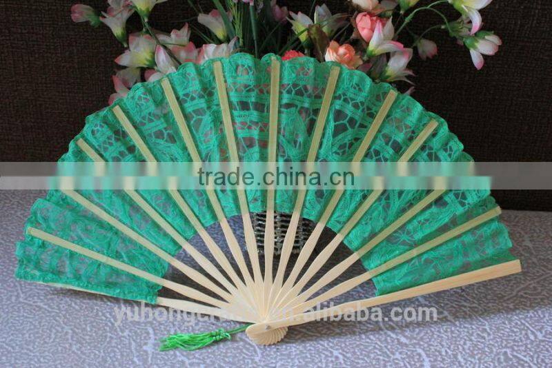 Handcrafted folding bamboo wedding fan