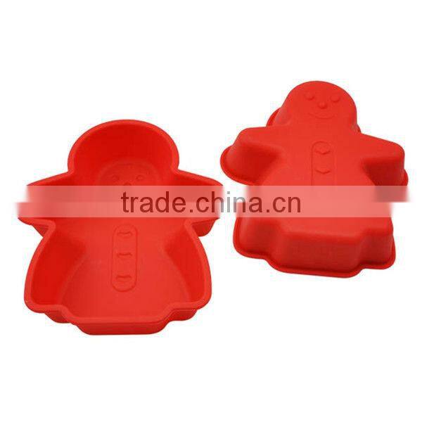 high quality silicone cookie baking cup,Chrismas old man shape silicone cake mould,silicone fruit tray