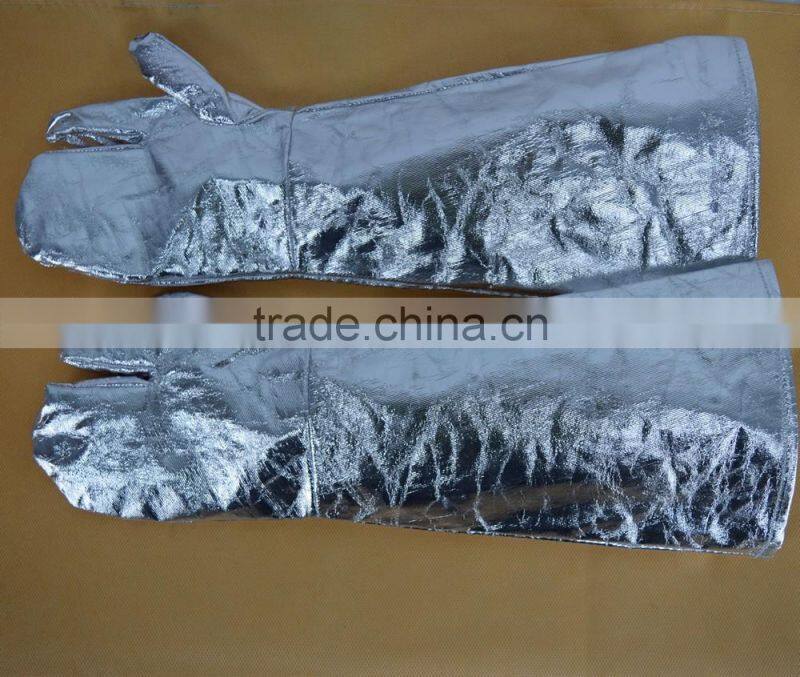 Lengthen Can resistant 500 degree Aluminium heat resistant bbq gloves