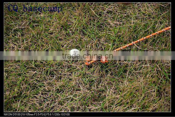 Yellow polyester 3-person camping tent