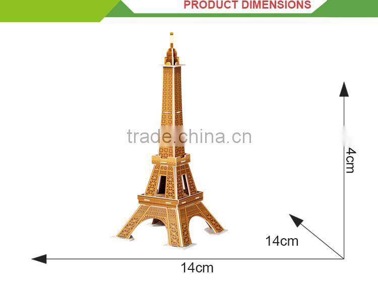 wholesale kids intelligence toys diy world architecture 3d puzzle