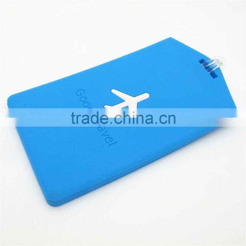 100% Eco-friendly Factory Direct Wholesale Silicone/PVC Luggage Tag