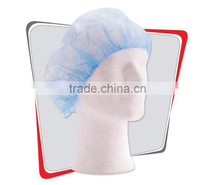 Disposable Colorful Surgical Nonwoven Bouffant Cap