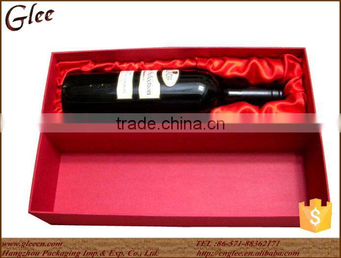 cheap Cardboard Single Bottle Wine Box in high quality